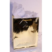 Gold Metallic Gift/Tote Bag - 6.5" x 4.5" x 2"
