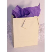 French Vanilla / Ivory Gift/Tote Bag - 6.5" x 6.5" x 3.5"