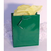 Festive Green/ Dark Green Gift/Tote Bag - 21" x 17" x 7"