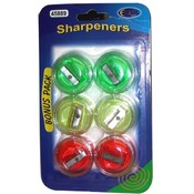 Pencil Sharpeners - 6 pack Wholesale Bulk