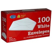White Envelopes - 100 count - # 6