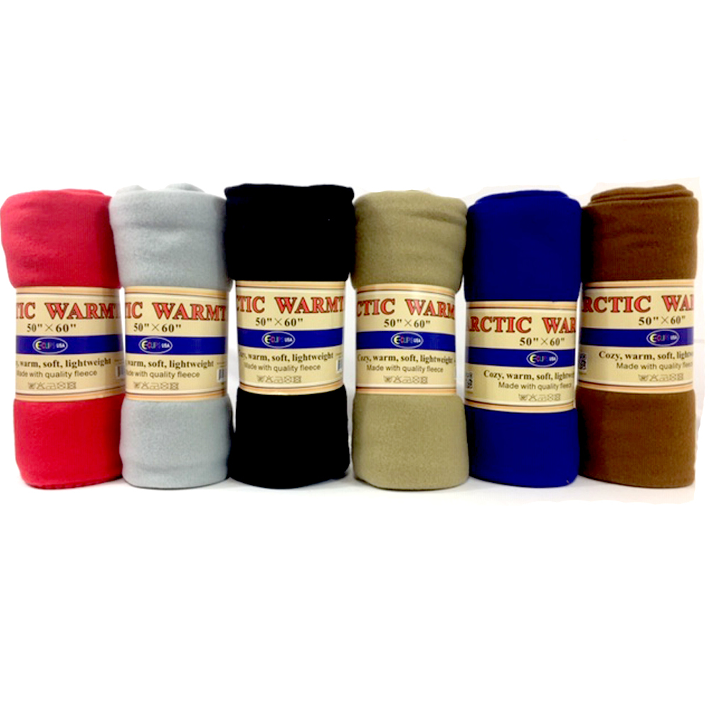 Wholesale Arctic Warmth Fleece Blankets 50"x 60" Assorted (SKU