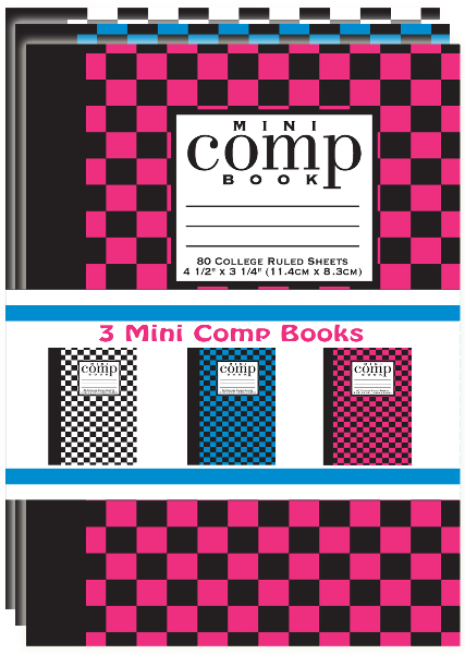 Wholesale Ruled Mini Composition Books - 80 Pages, 3 Pack | DollarDays