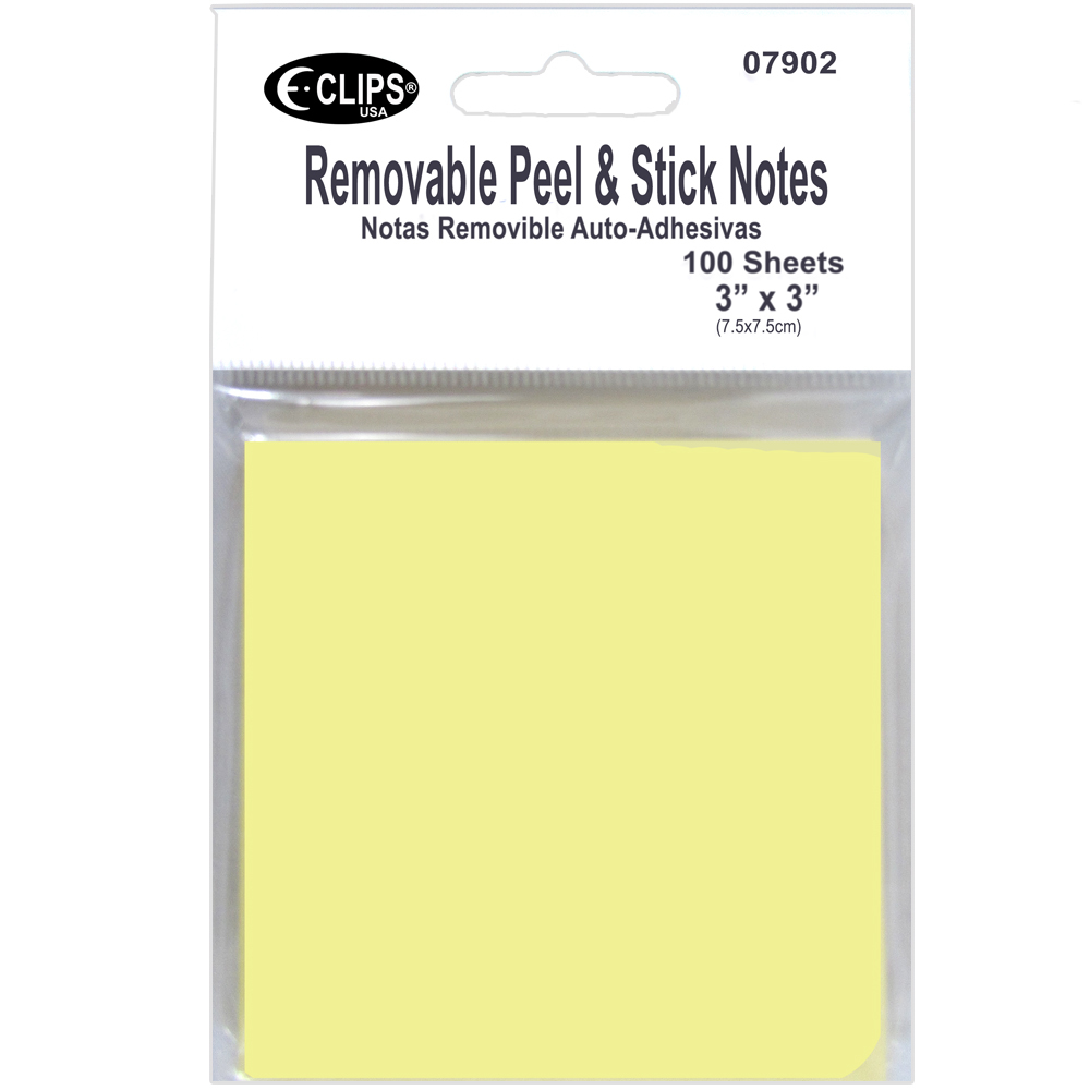 Wholesale Sticky Notes, 3" x 3", 100 Sheets (SKU 2291581) DollarDays