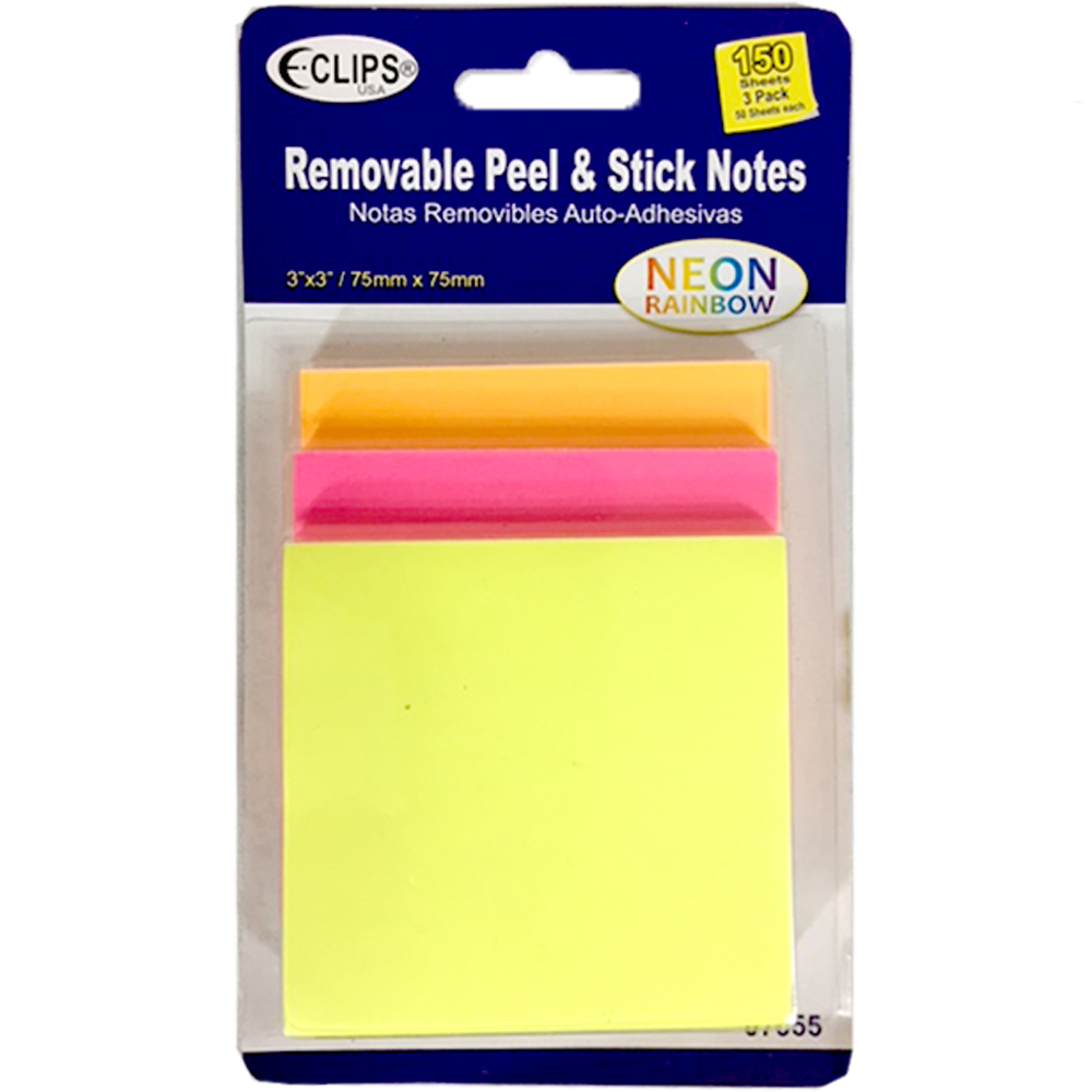Wholesale Neon Sticky Notes, 3