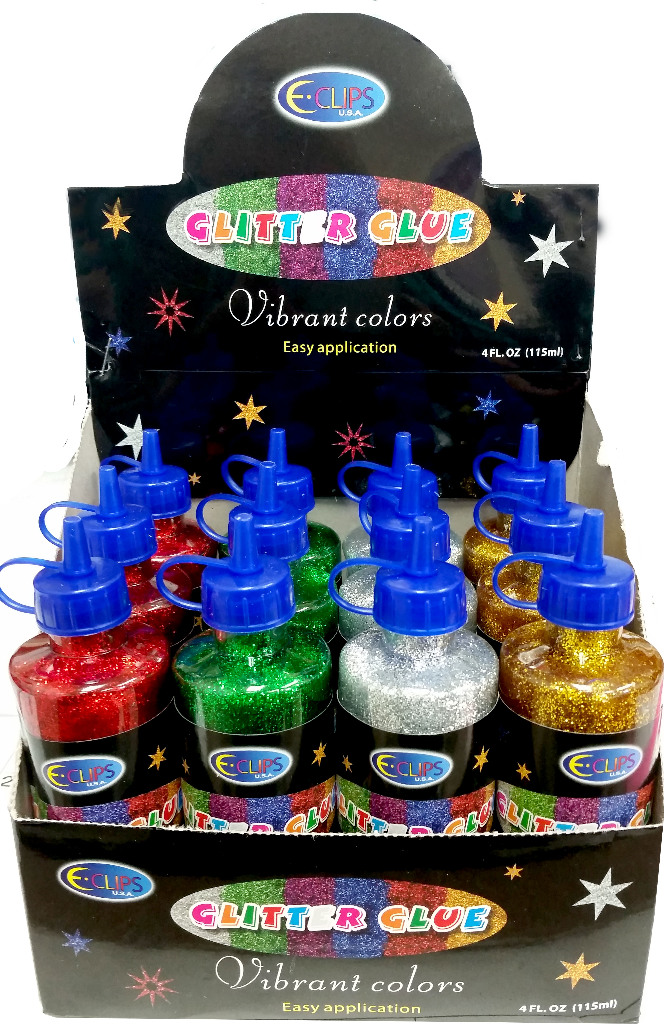 Wholesale Glitter Glue 4 oz, Assorted Colors, Nontoxic DollarDays