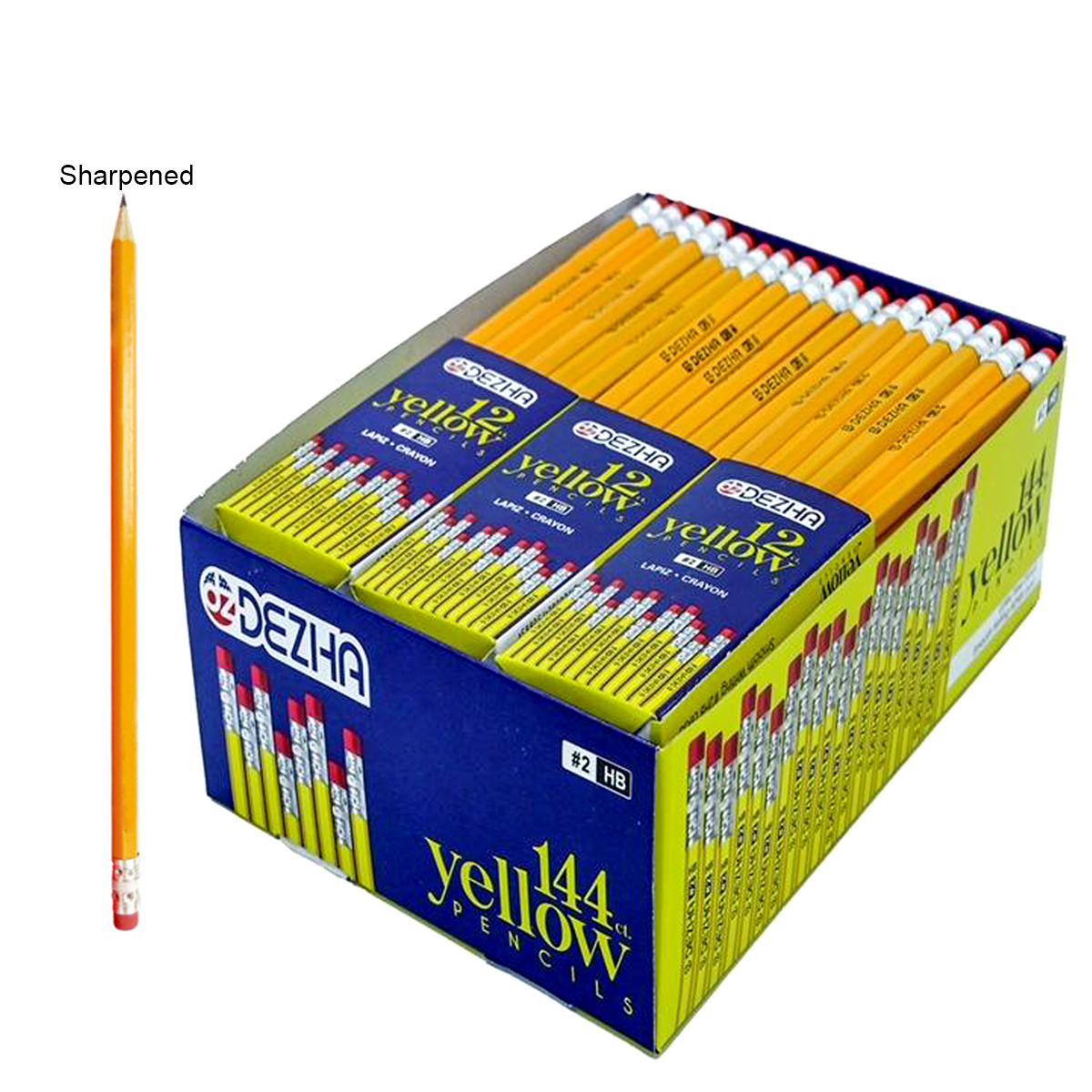 Bulk Pencils 2, presharpened, 1440 Per Case DollarDays