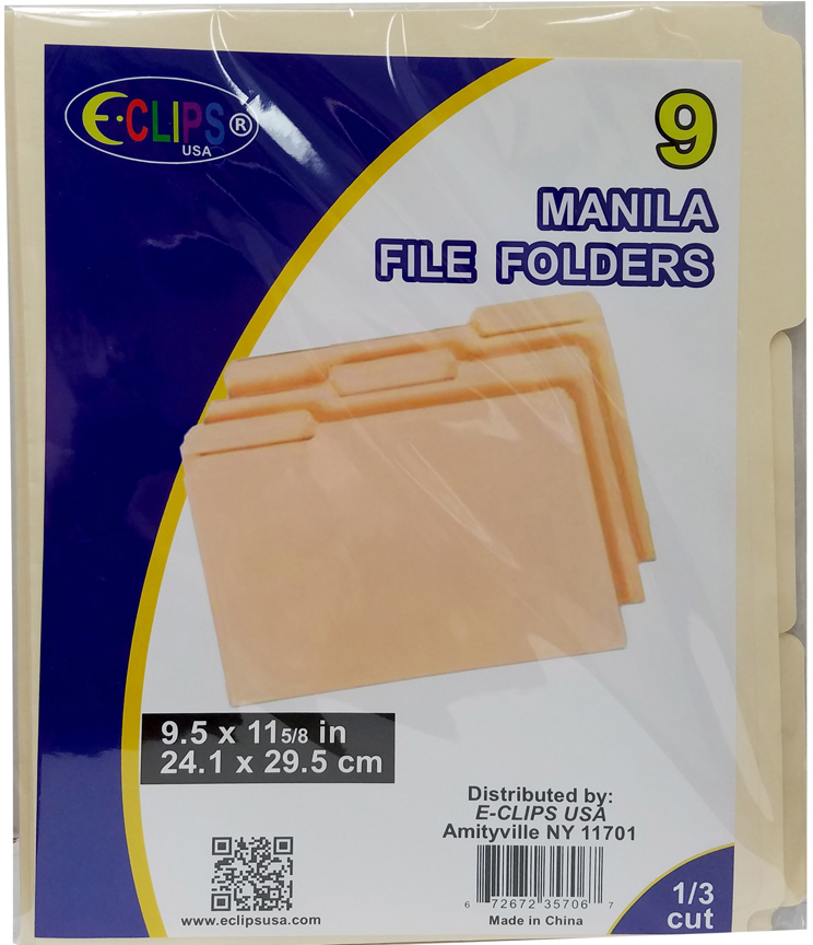 Wholesale Manila File Folders 9 Pack DollarDays