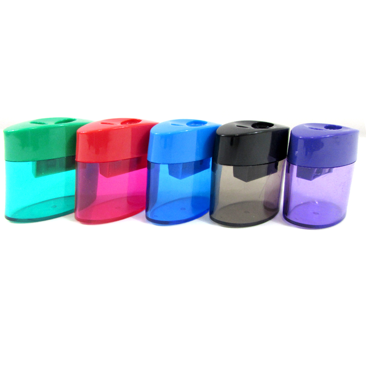 Bulk Pencil/Crayon Sharpener Double Hole, Receptacle DollarDays