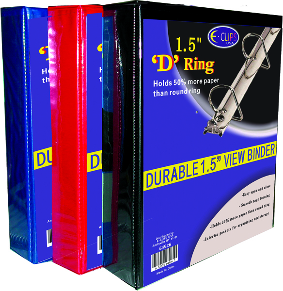 Wholesale Binder - D Ring - 1.5