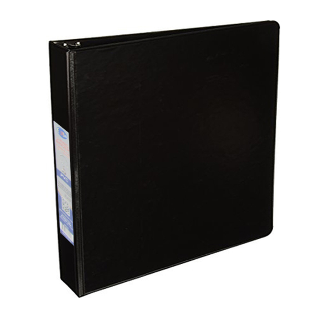 Wholesale 1.5" 3 Ring Binders Black, 2 Pockets DollarDays