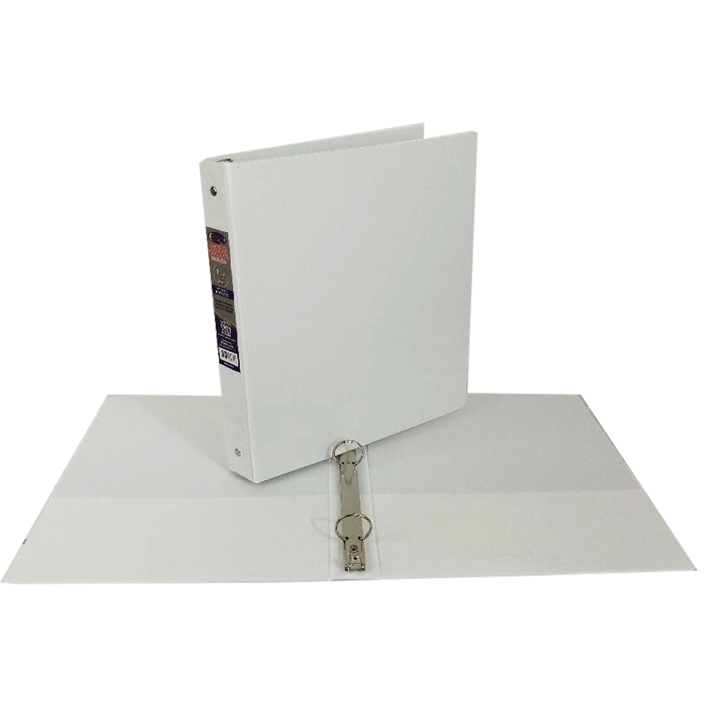 Wholesale 1" Hard Cover (PVC Free) 3Ring Binder White (SKU 1981548