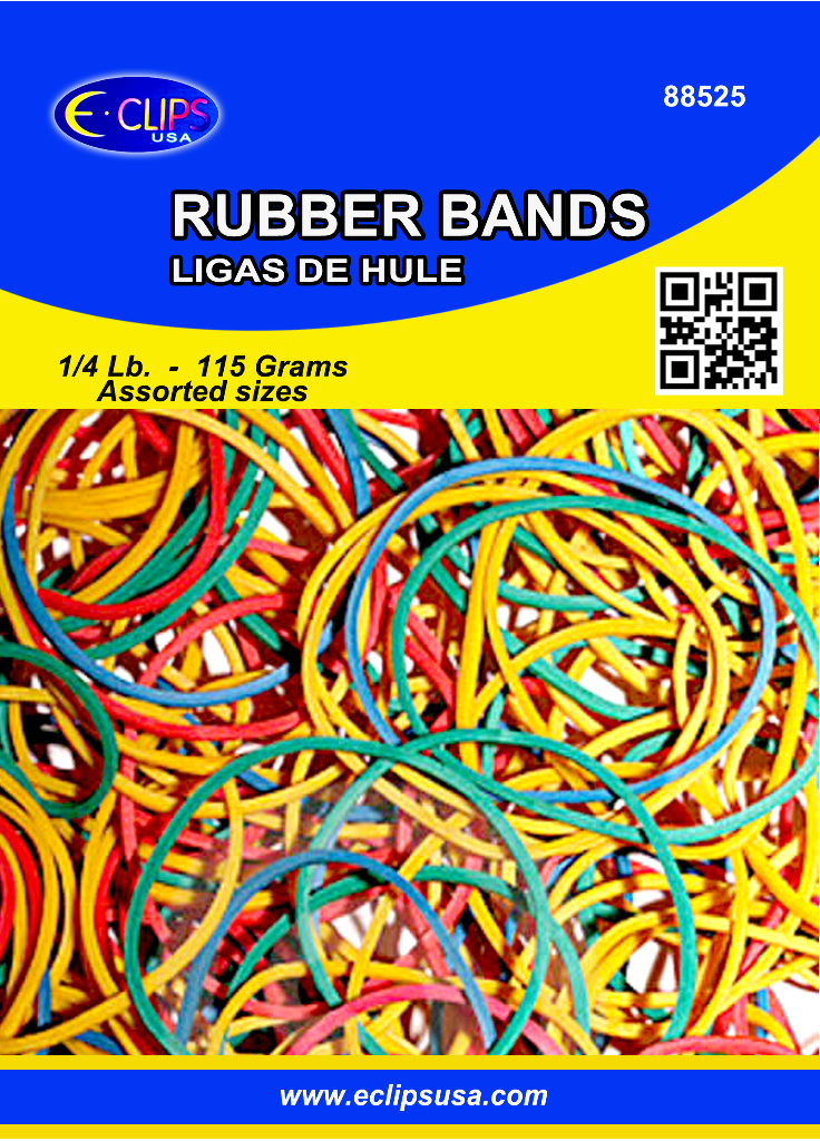 Wholesale Rubber Bands Assorted Colors Assorted Sizes 4 Oz