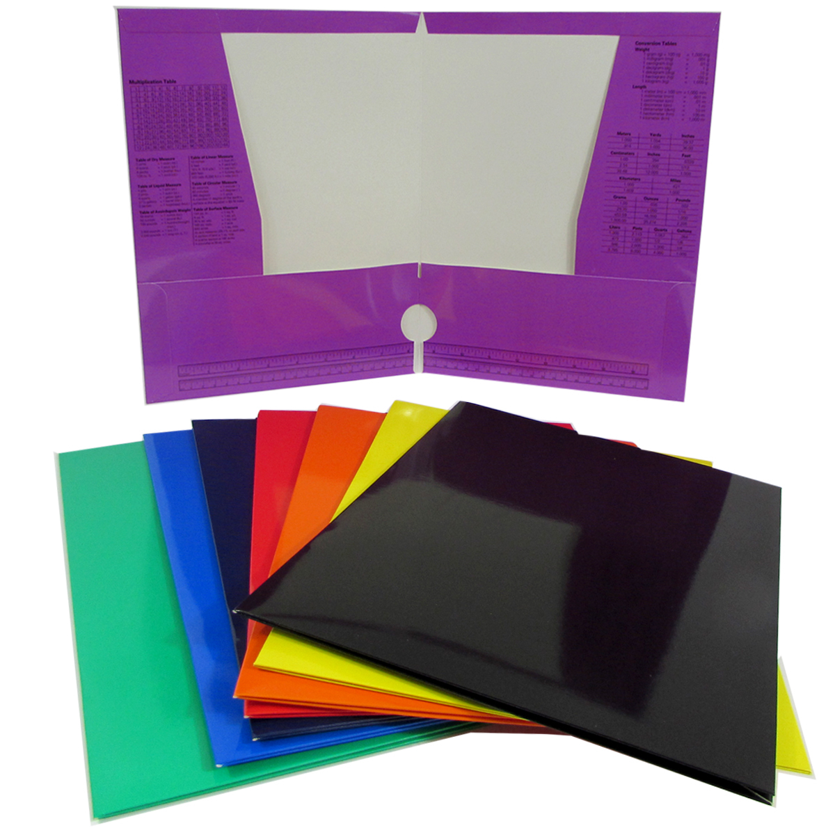 Wholesale Laminate 4 Pocket Folder Assorted Colors (SKU 2275106