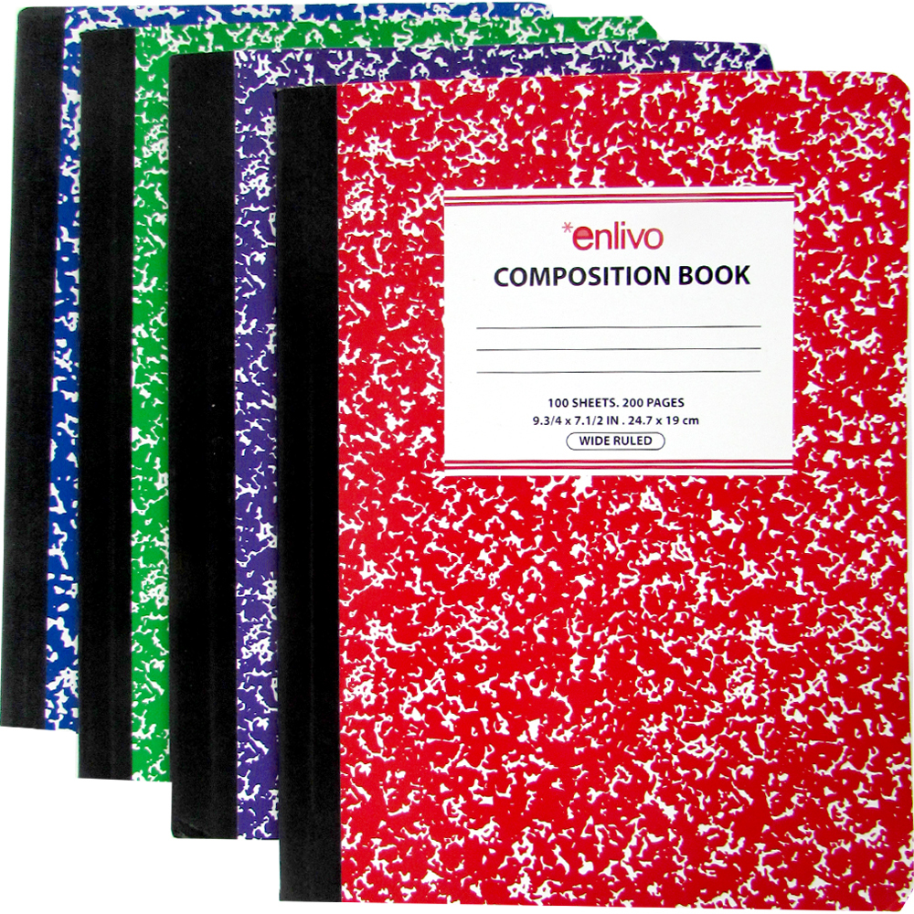 Wholesale Marbled Wide Ruled Composition Notebook 100 Sheets 