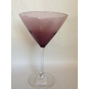 12oz Martini Glass with Purple Bowl
