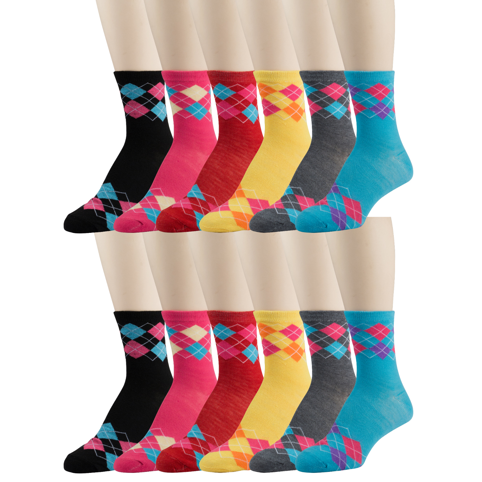 Wholesale Women's Argyle Crew Socks DollarDays