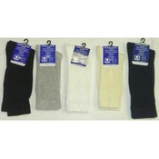 Knit Diabetic Crew Socks Mens 13-15