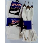 Marc Gold Mens White Crew Sock Size 10-13
