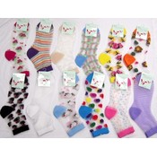Ladies Fancy Mesh Socks