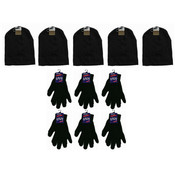 Winter Beanie Hats and Black Magic Gloves