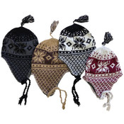 Adult Winter Scandinavian Ear Flap Hat