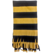 Fleece Scarves-Black and Gold