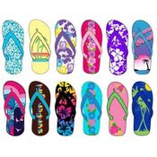 Women's Patterned Flip Flops