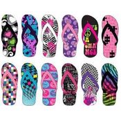 Women's Patterned Flip Flops