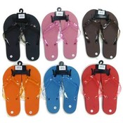 Ladies flip flops, Assorted Solid Colors