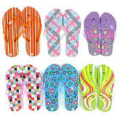 Women's Patterned Flip Flops
