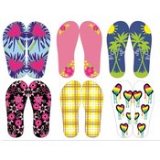 Women's Assorted Patterned Flip Flops
