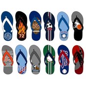 Boys Patterned Flip Flops