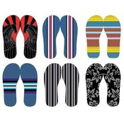 Men's Patterned Flip Flops