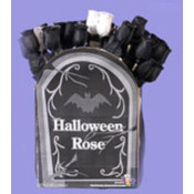 Halloween Black &amp; White Roses