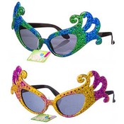 Mardi Gras Mask Party Glasses