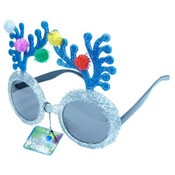 Glittered Reindeer Antler Party Glasses