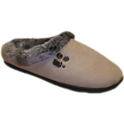 Ladies Suede Clog with Jewel Detaling