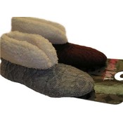 Ladies Slippers Fleece Trim Sweater Bootie