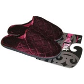 Ladies Slippers Velvet Quilted