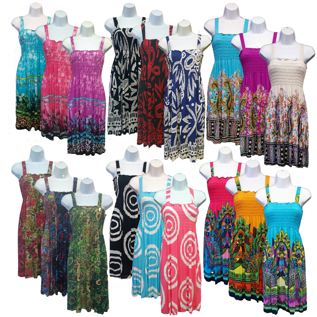 Wholesale Women's Printed Sundresses Assorted Prints DollarDays