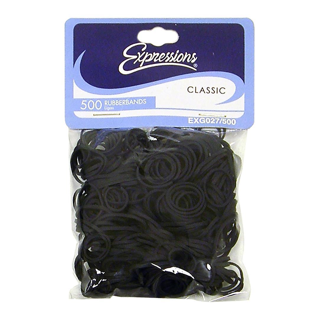 Wholesale 500 Black Hair Rubber Bands DollarDays