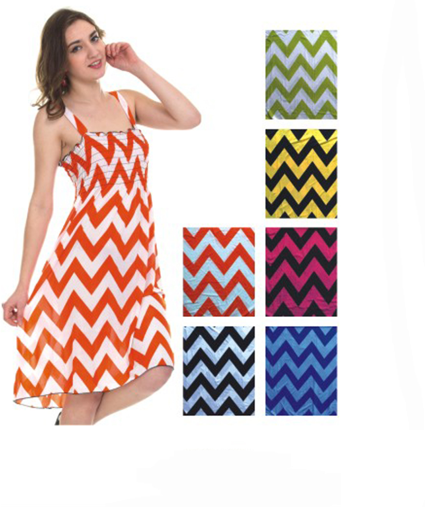 Wholesale Women's Sundresses - Chevron Prints (SKU 1883292) DollarDays