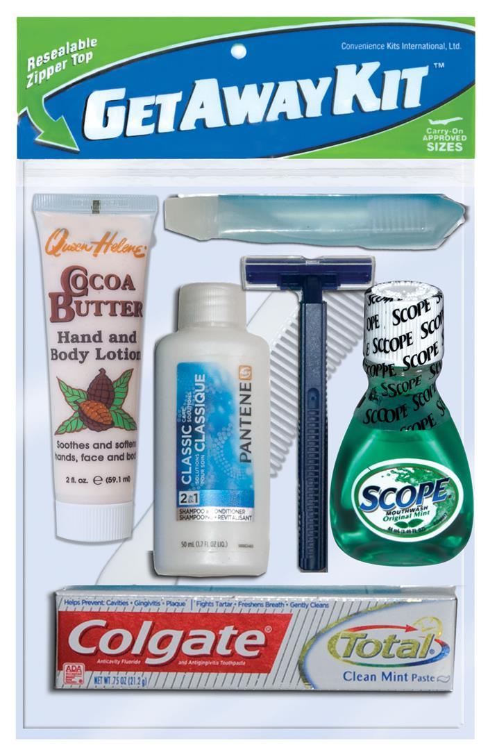 Wholesale Unisex 8 Piece Travel Hygiene Kits (SKU 1981261) DollarDays