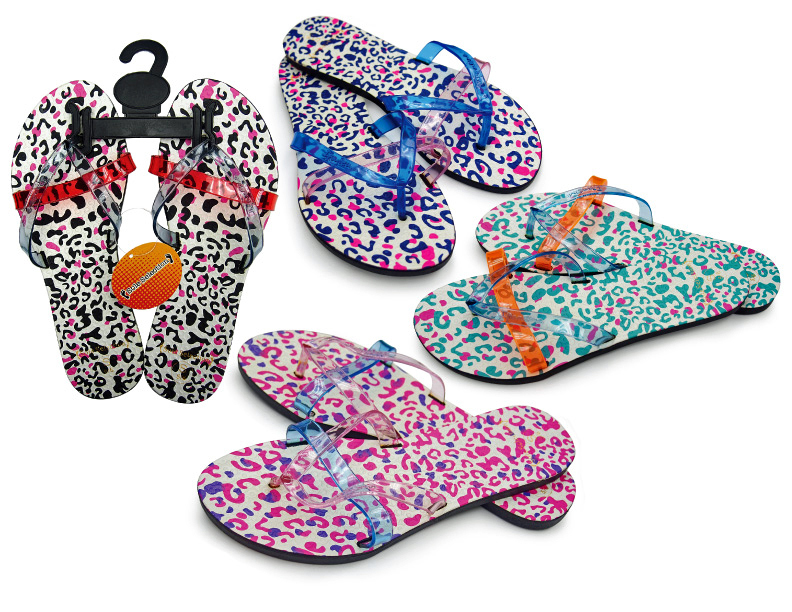 animal flip flops womens size 5