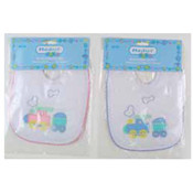 Embroidered Train Baby Bibs
