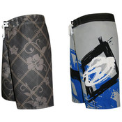 Men's Designer Print Board Shorts - Sizes 30-36