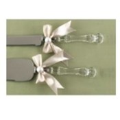 Ribbon &amp; Pearls Cake Serving Set