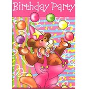 Juggling Bear Birthday Invitations Wholesale Bulk