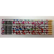 Glitter Heart Pencils